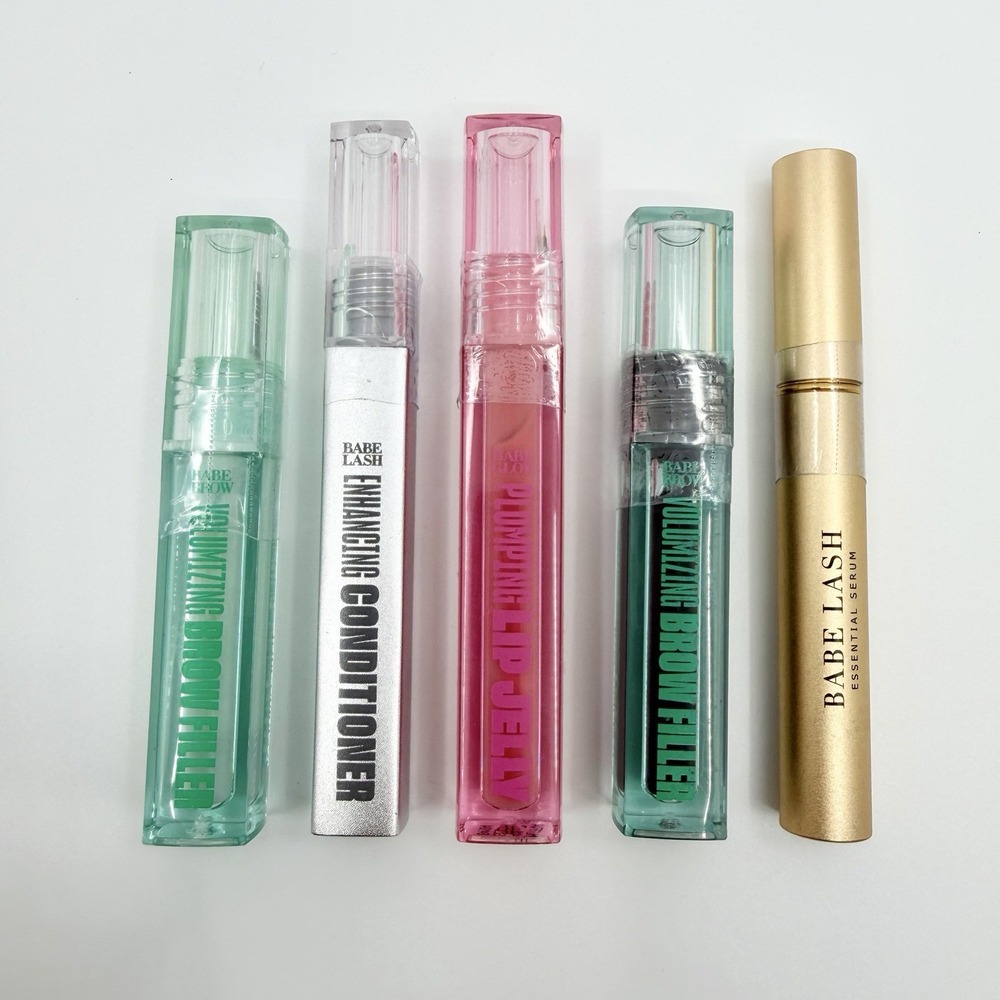 Babe Original Set Lash Brow Filler Plumping Lip Jelly All New And Sealed Bottles